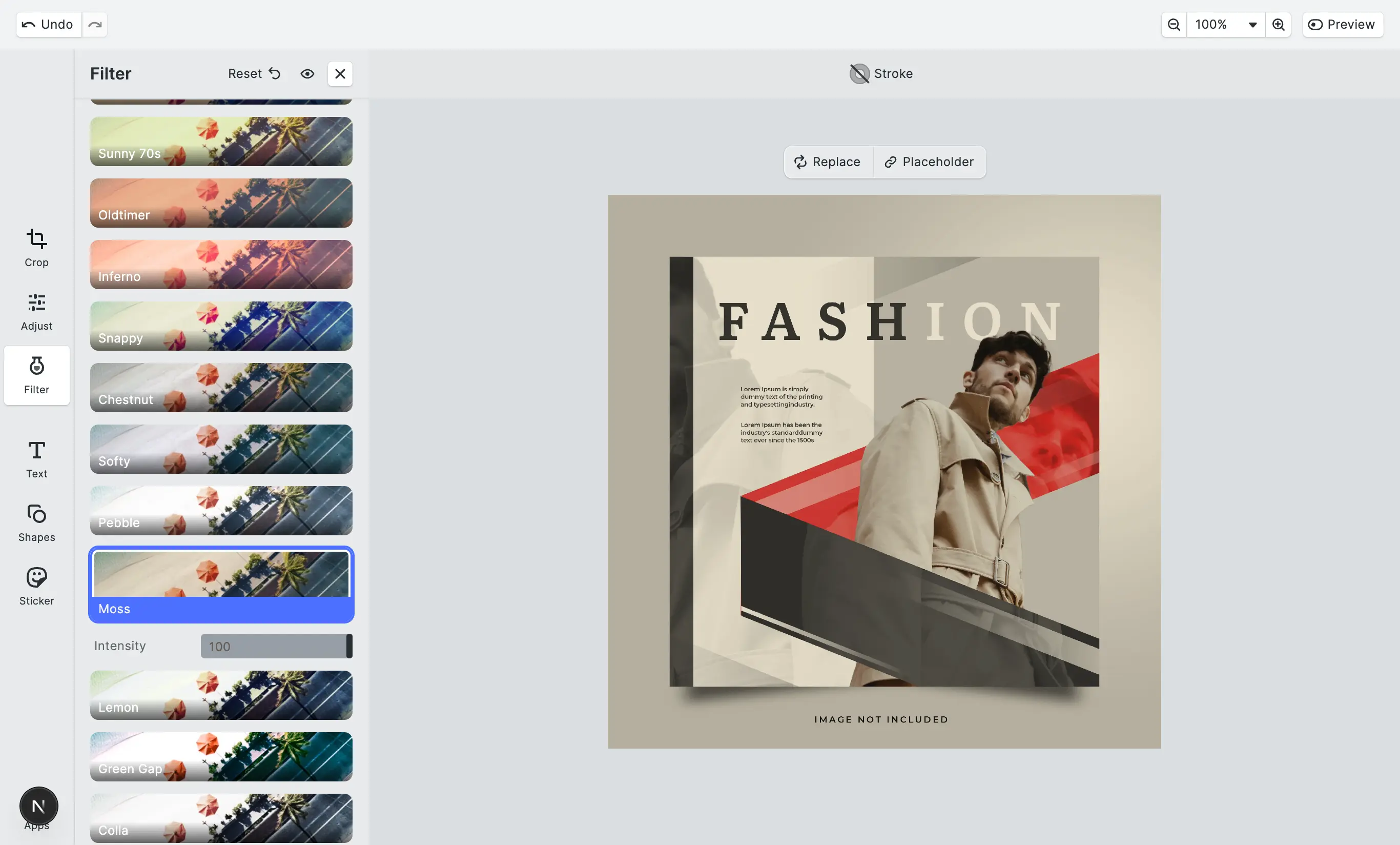 Photo editor Filters